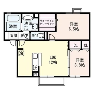 Bonheur草津【1階】の間取り