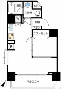 朝日ツイン目黒A棟【5階】の間取り