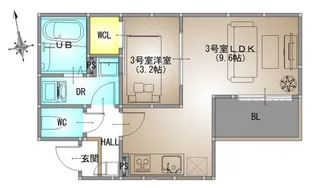 REGALEST 南高前【1階】の間取り