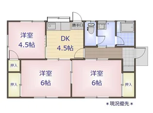 長野県上田市住吉【一戸建】の間取り