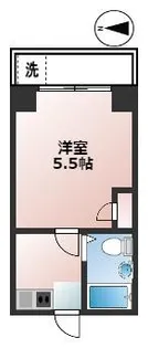 鈴木ハイム【1階】の間取り