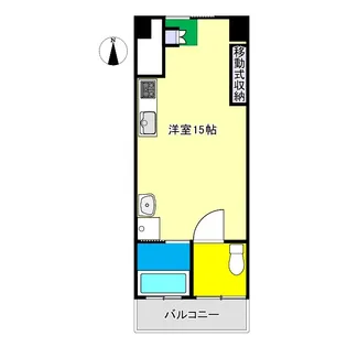 1Rの間取り画像