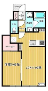 Prime One(プライムワン)【1階】の間取り