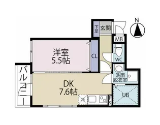 liberty長町南【2階】の間取り