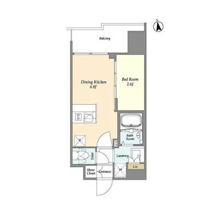 CAVANA西大島【5階】の間取り