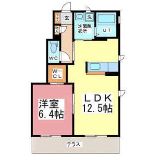 クリア灯明寺【1階】の間取り