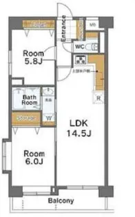 センチュリー横浜関内【9階】の間取り