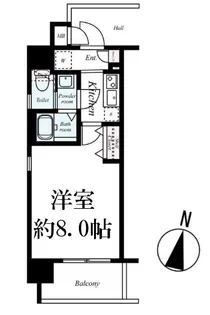 大阪府大阪市東淀川区東中島4【マンション】の間取り