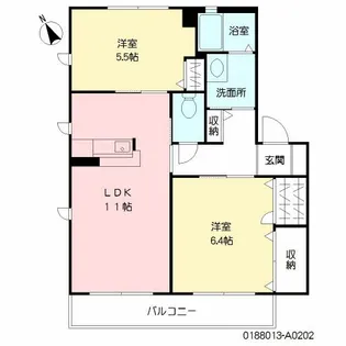 クレールメゾン【2階】の間取り