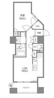 1LDKの間取り画像