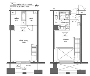 東京都港区東新橋2【マンション】の間取り