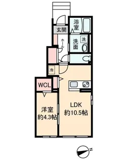 東京都杉並区上高井戸2【アパート】の間取り