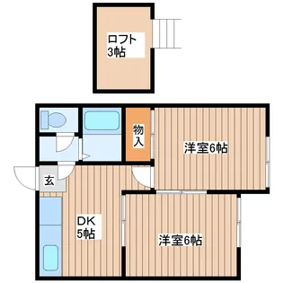 レオパレス沖野第2【1階】の間取り