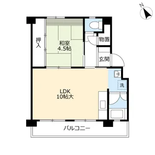UR徳力【3階】の間取り