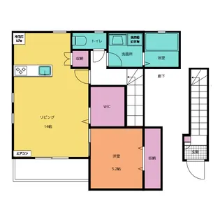 ANIMAL KINGDOM【2階】の間取り