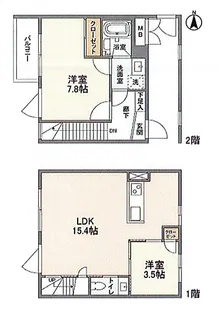 兵庫県芦屋市川西町【マンション】の間取り