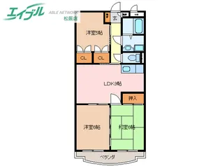 アルカンシエル【3階】の間取り