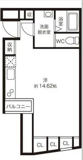 DeLCCS曙橋II【4階】の間取り