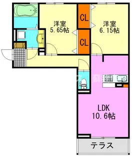 BLESS蘇我【1階】の間取り