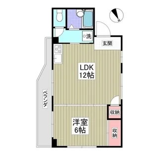 Kコーポ白鳥【2階】の間取り