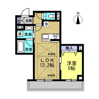 グランディール【1階】の間取り