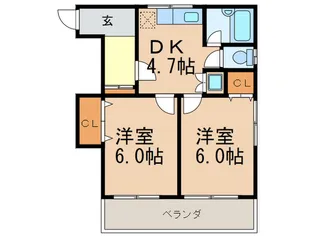 上田ビル【4階】の間取り