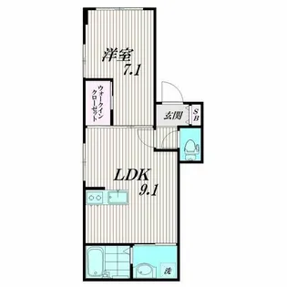 東京都大田区大森西2【マンション】の間取り