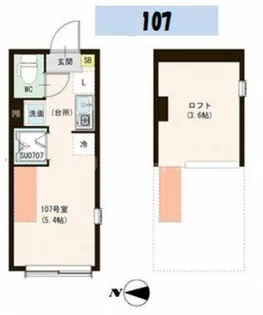 ル・ブラン小岩【1階】の間取り