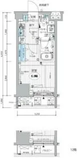 メインステージ三田アーバンスクエア【12階】の間取り