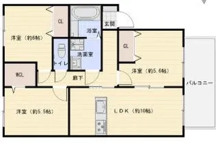 グランモア堂本【2階】の間取り