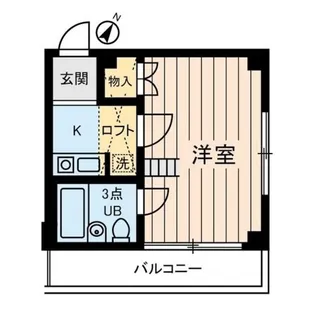 イリス三田【2階】の間取り