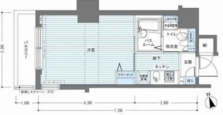 レジディア銀座東【6階】の間取り