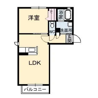 シャーメゾングロワール A棟【1階】の間取り