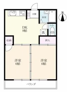 グレスコート佐賀弐番館【4階】の間取り