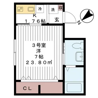 クラックス鎌ヶ谷【1階】の間取り
