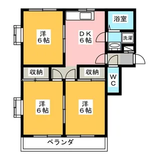 ハイツ浅野II【2階】の間取り