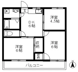 グリーンヒルタカハシ【1階】の間取り