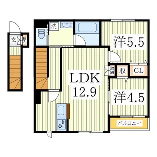 あおばの杜【2階】の間取り