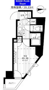 ステージファースト西新宿【13階】の間取り