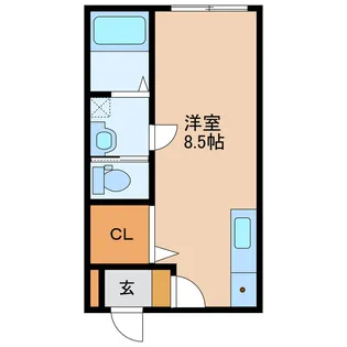 ドマーニ東須恵【1階】の間取り