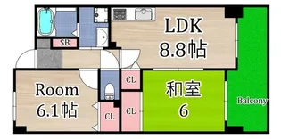 今福パークレジデンス【2階】の間取り
