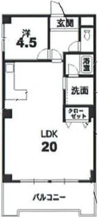 第1古山ハイツ【3階】の間取り