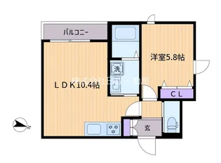 FERIO笹塚【3階】の間取り