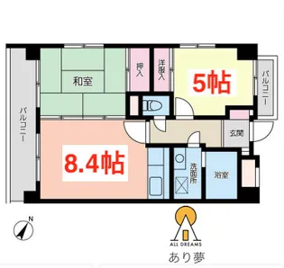 カルムハウス【3階】の間取り