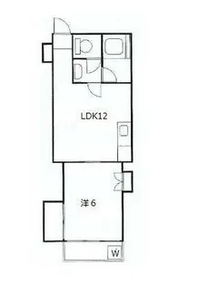 麻布十番ハイツ【2階】の間取り