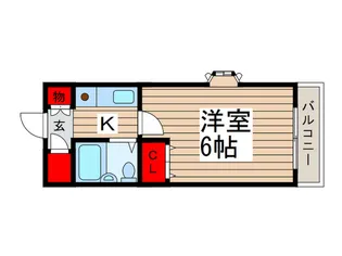 パークテラス塩焼【2階】の間取り