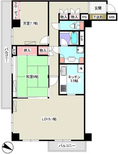 ライフコア押上【4階】の間取り