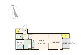 ブランシェ志茂【1階】の間取り