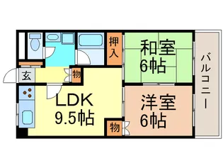 アミティ-安田【2階】の間取り