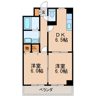 第3タジックビル【6階】の間取り